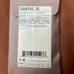 Le labo Santal 33